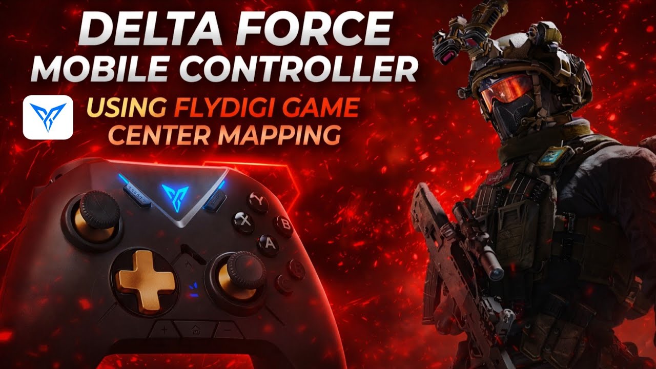 Play Delta Force Mobile Controller Using Flydigi Game Center Mapping 
