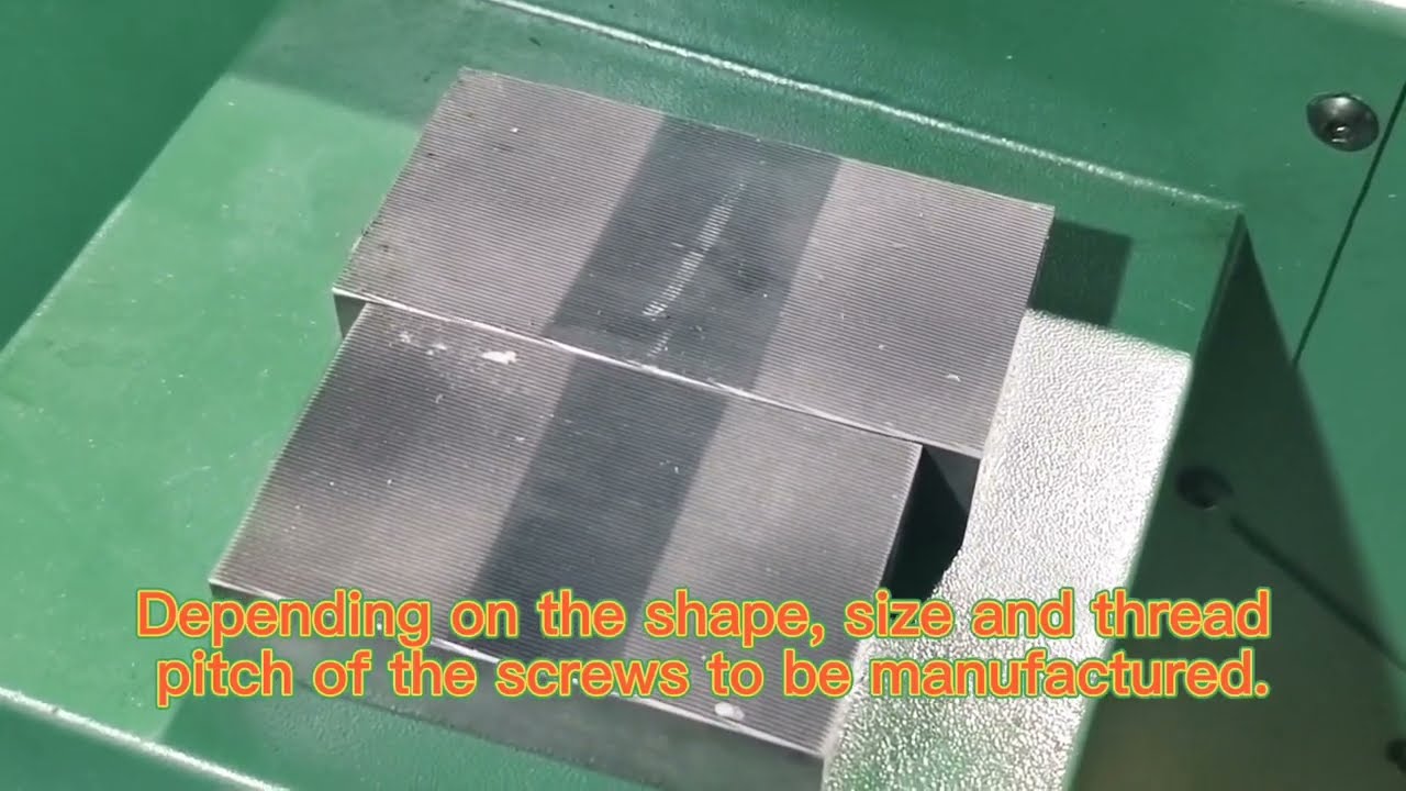 Screw Thread Maker-How to make screw thread by thread rolling machine? Thread making tutorial.