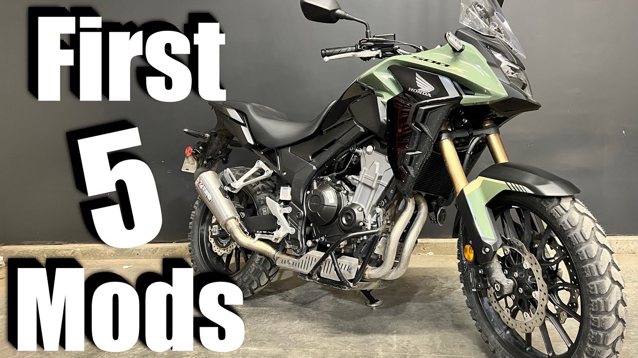 Мои первые пять модификаций Honda CB500X 2022 года