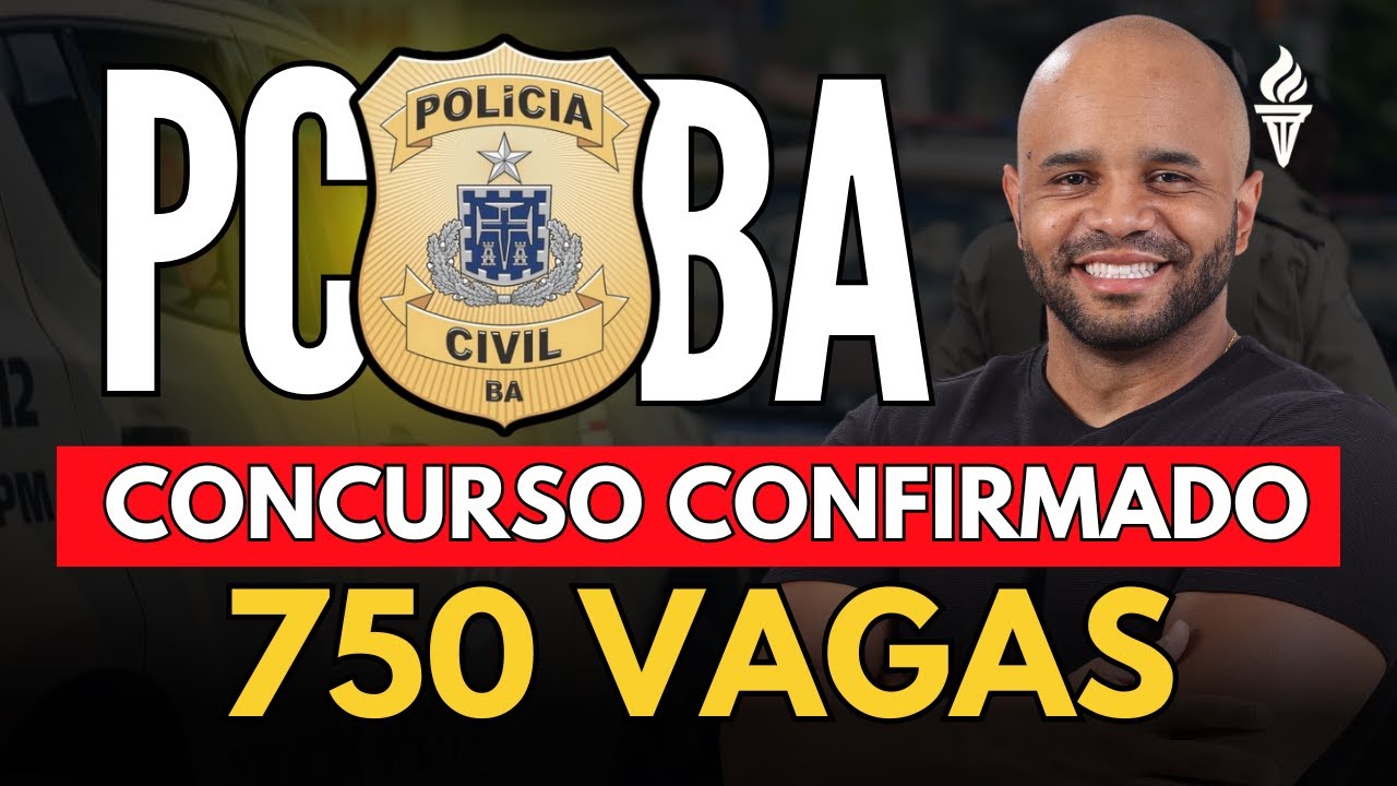 ⚠️CONCURSO PCBA CONFIRMADO! 750 Vagas - INVESTIGADOR, ESCRIV&Atilde;O E DELEGADO!