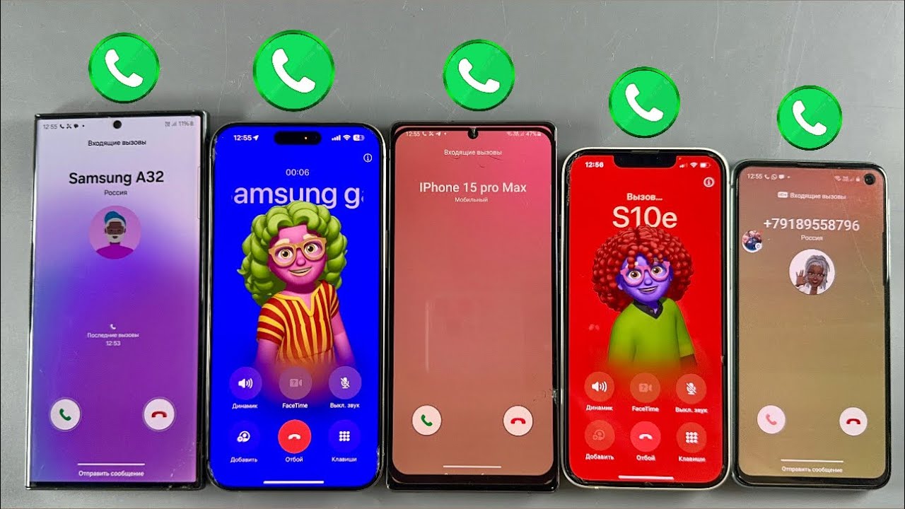 Incoming Call Samsung Galaxy S24 Ultra + IPhone 15 PRO MAX + Samsung Galaxy Note 20 + IPhone 13