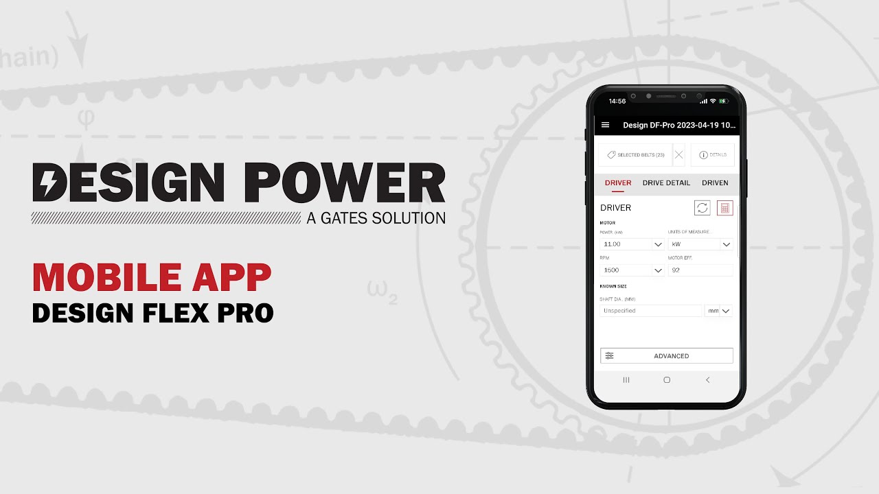 Tutorial | Optimize Your Belt Drive Designs with the Gates Design Power Mobile App