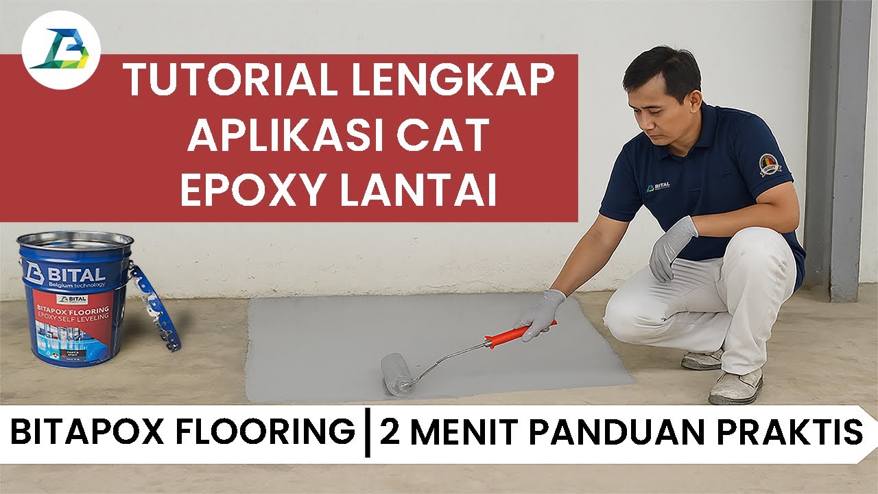 Tutorial Lengkap Aplikasi Cat Epoxy Lantai &ndash; Bitapox Flooring | 2 Menit Panduan Praktis