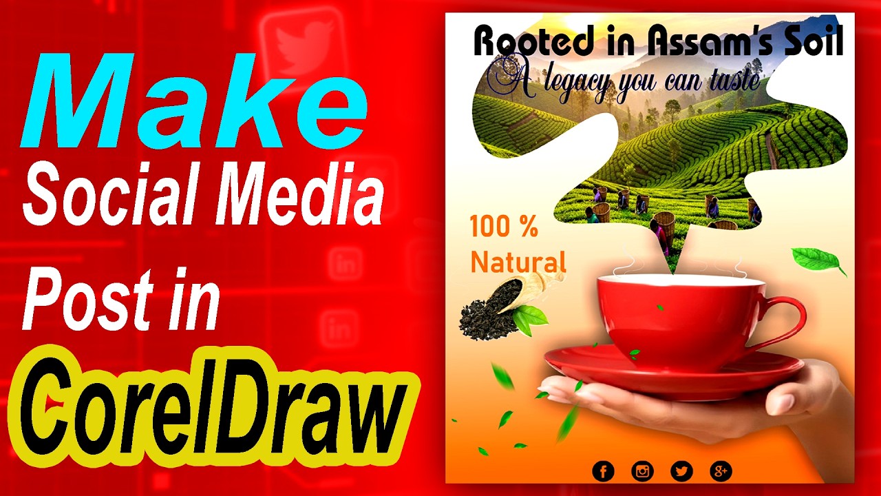 How to Make Social Media Post Design in Coreldraw