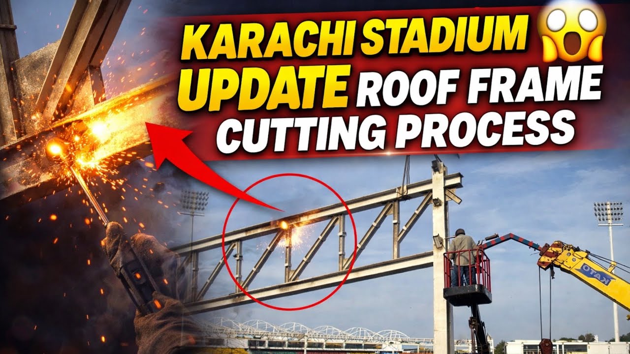 Karachi Stadium Update: Roof removal work ongoing | PSL 11 