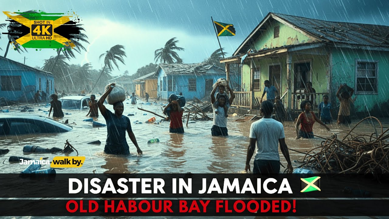 ✓⚠️ Disaster in Jamaica 🇯🇲 | Hurricane Melissa Floods Old Harbour Bay 🌊😢