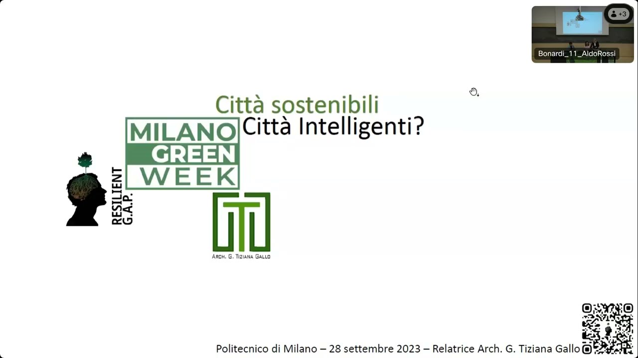 G. Tiziana Gallo: Sustainable design, intelligent design?  Polytechnic University of Milan 2023