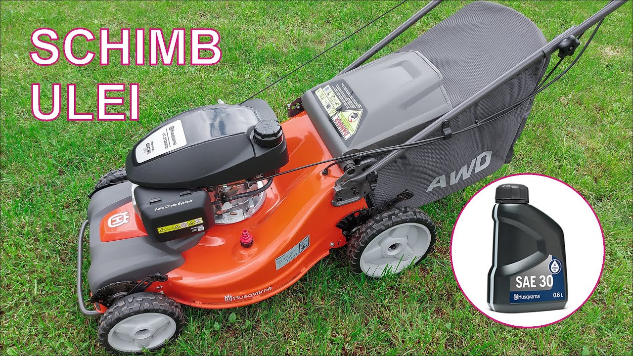 SCHIMB ULEI MAŞINA DE TUNS GAZON HUSQVARNA LC 353AWD