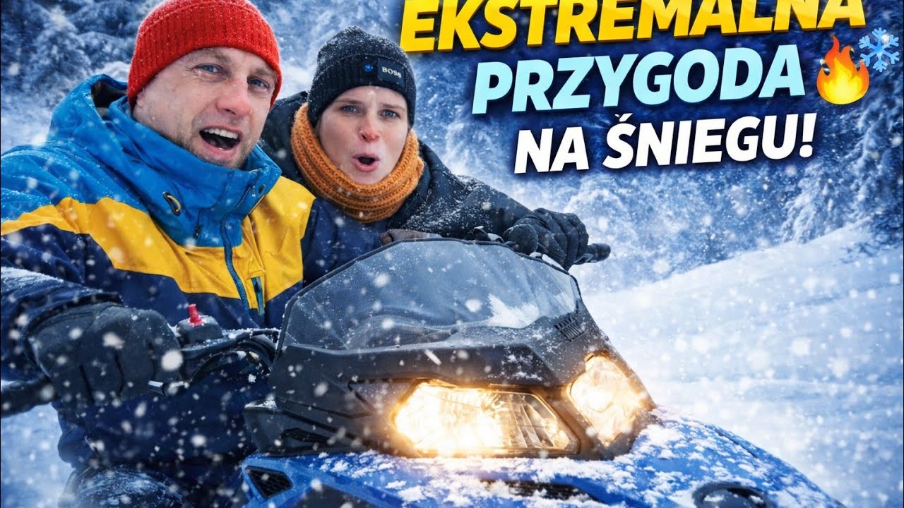 Najlepsza atrakcja w górach?Skuter śnieżny z dziećmi!!!