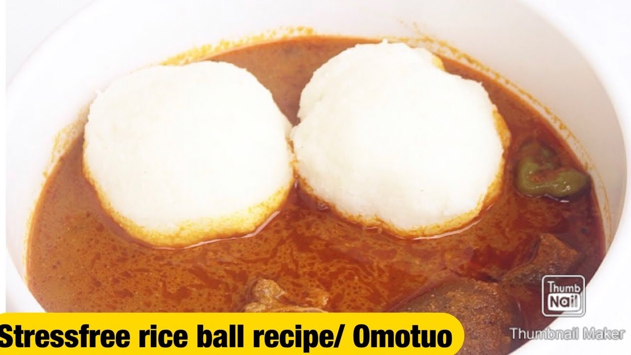 DISCOVER EASIEST WAY  TO MAKE SOFT AND STRETCHY  RICE BALLS (OMOTUO) #OMOTUOSPECIAL #GHANASTYLE