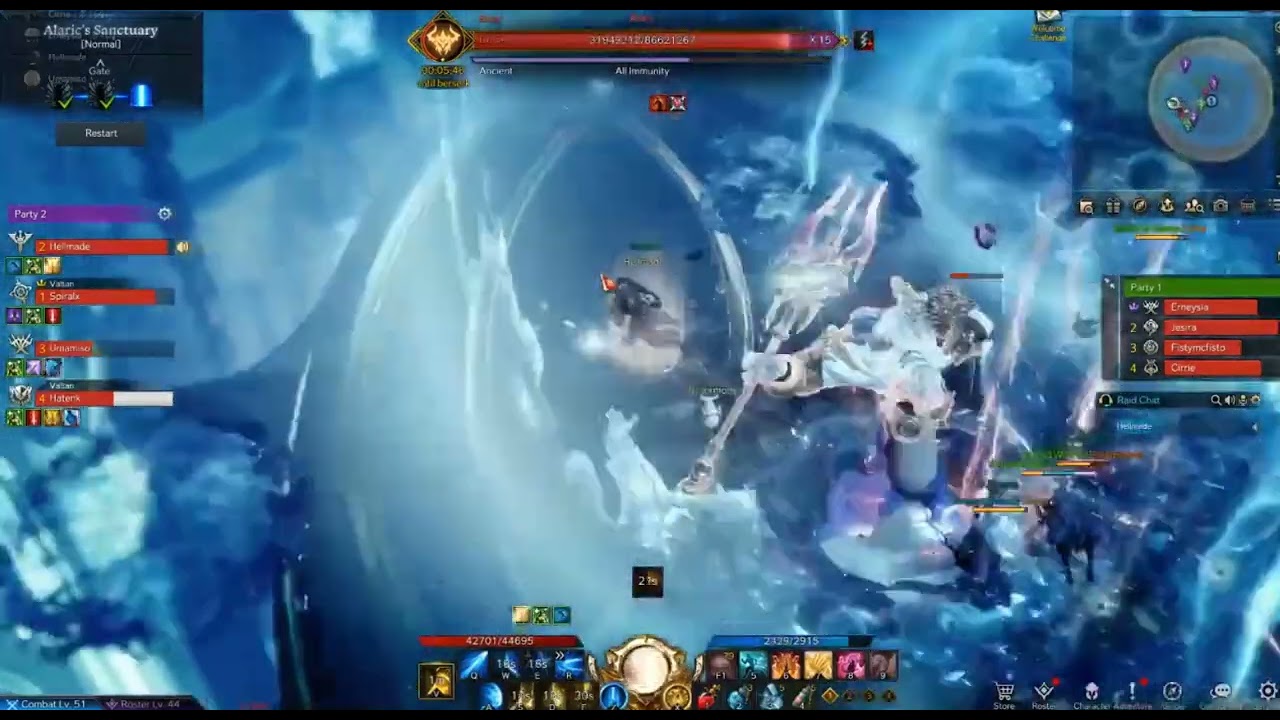 Lost Ark Alaric's Sanctaury Main Boss Fight