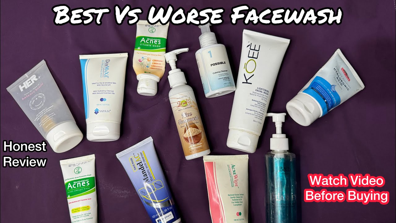 Best VS Worse Cleanser/facewash in Pakistan|Jenpharm,Saeed Ghani,Possible,B&B,Acnes,Koee