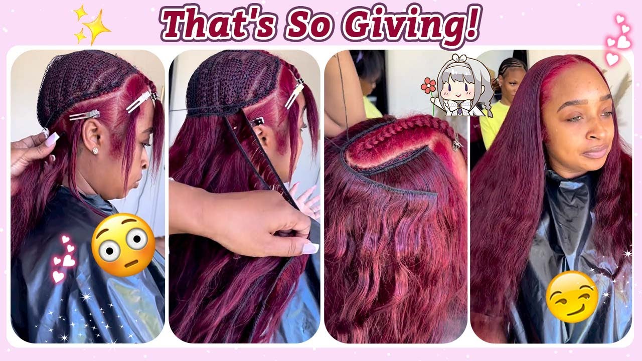 Traditional Sew In Tutorial✨Naturally Leave Out w/ Middle Part | Start To Finish Ft.@UlaHair