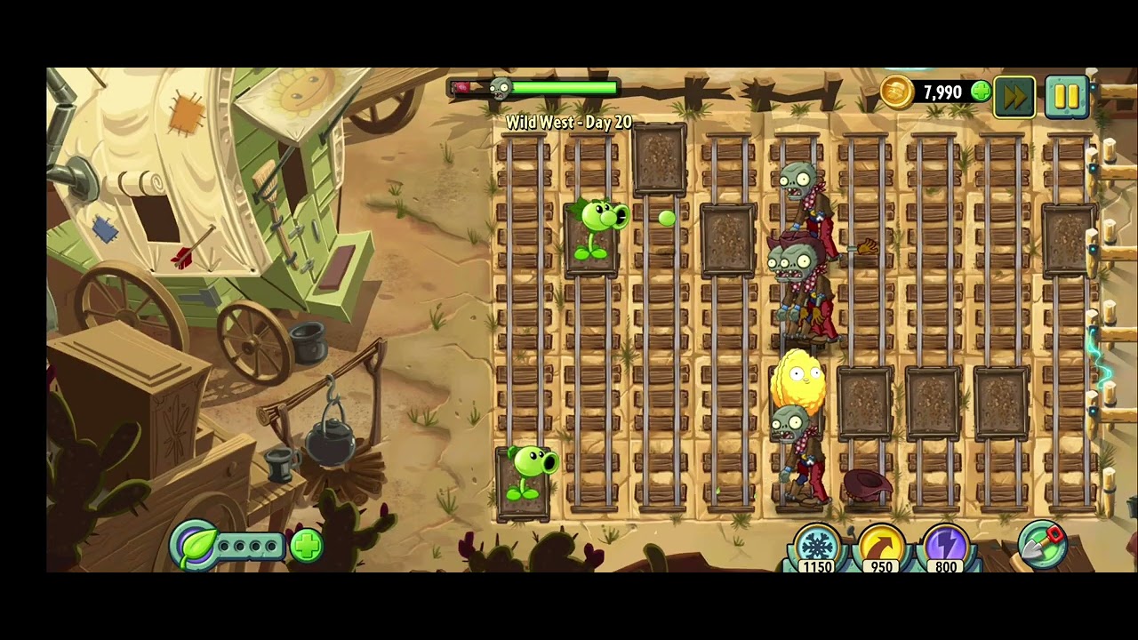 100 day  Plants vs. Zombies 2