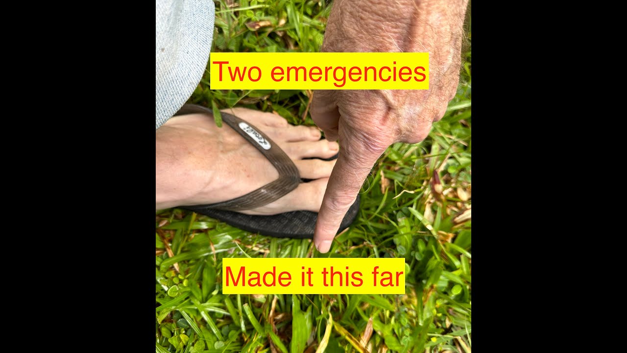 Off grid stories#2  Off grid emergency plans sometimes don't go very far! 30 ft. to be exact!