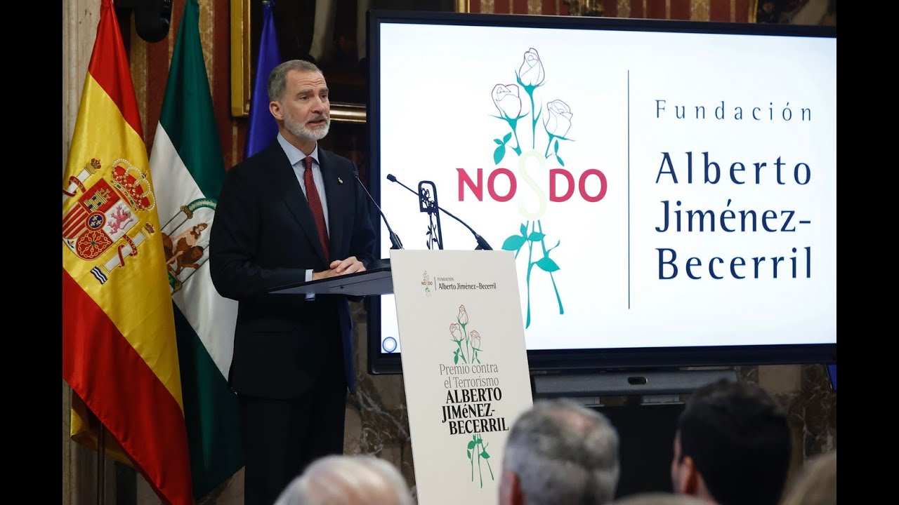 Acto de entrega a Su Majestad el Rey del IX Premio contra el Terrorismo Alberto Jiménez Becerril”