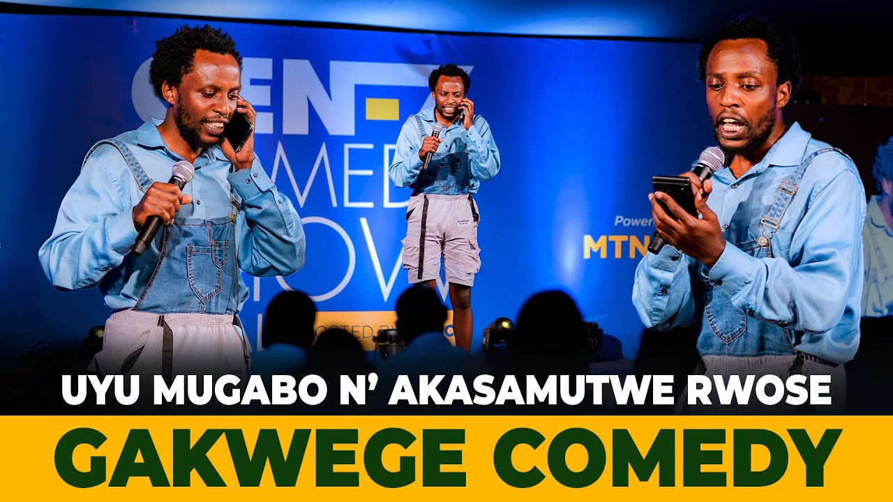 😂😂GAKWEGE COMEDIAN  ARAGARUTSE ASETSA ABANTU BAHERA UMWUKA 😂😂 AFITE UMWIHARIKO WE MU GUSETSA 😂😂