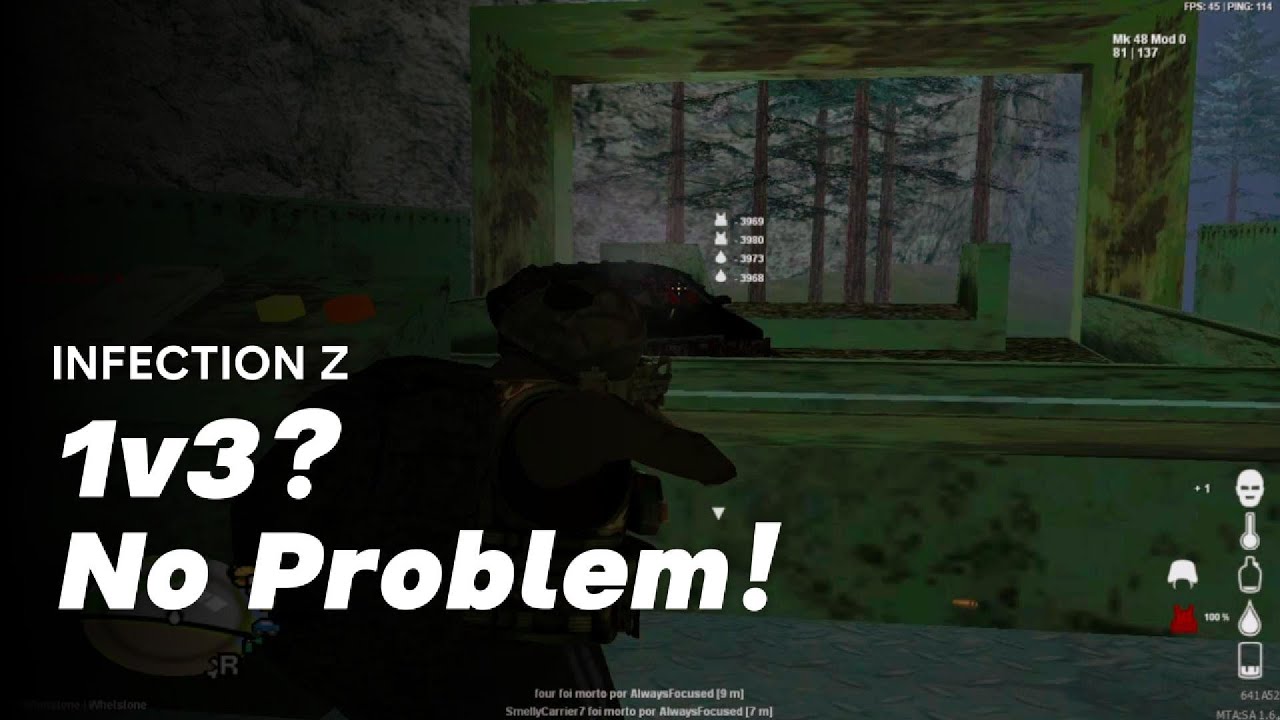 [#MTA DAYZ INFECTION Z ] 1v3? No Problem #dayz #infectionz