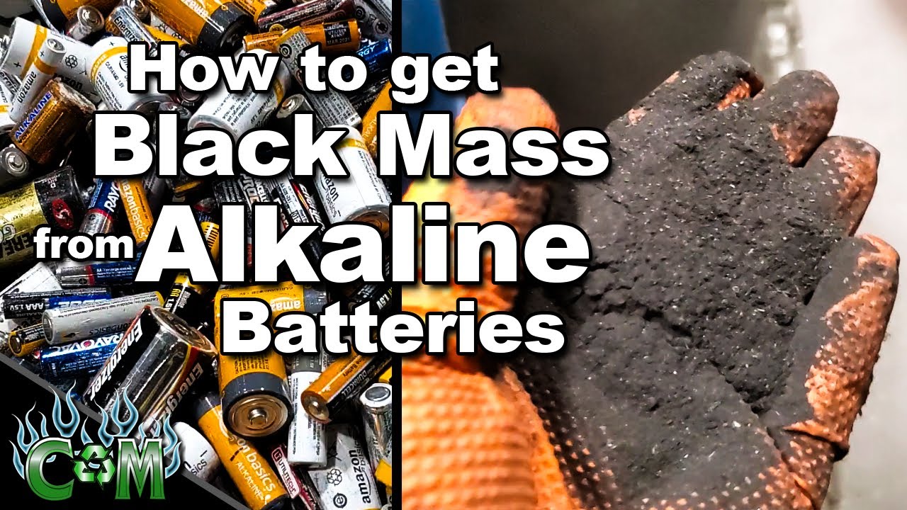 How to Mechanically Recycle Alkaline Batteries for Black Mass