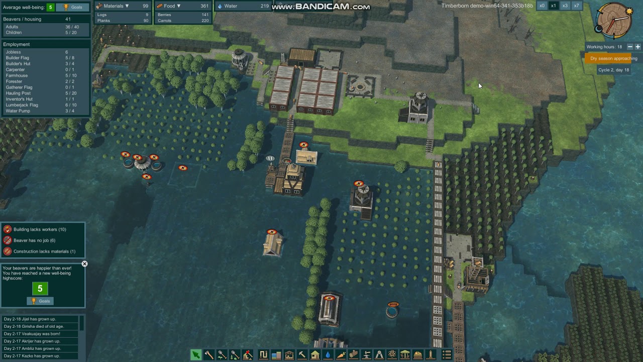 Timberborn Demo - Part 9 - Let the flood commence!