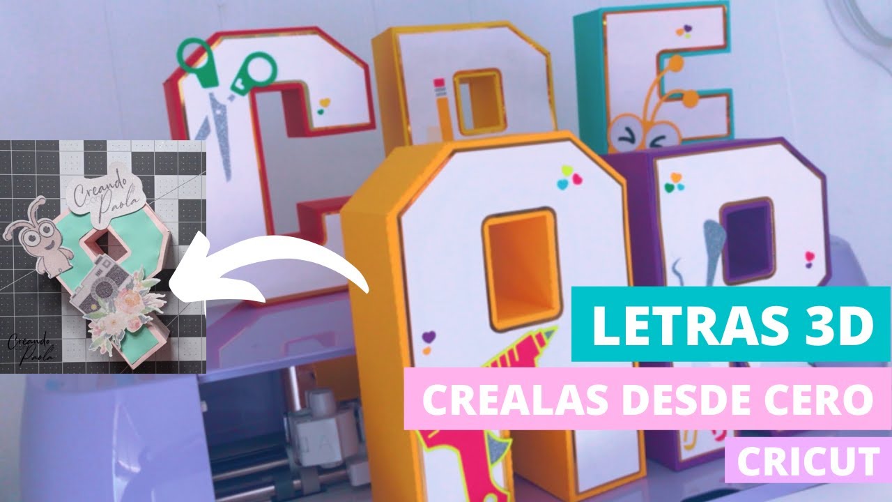 Letras 3D de papel desde cero con Inkscape y Cricut