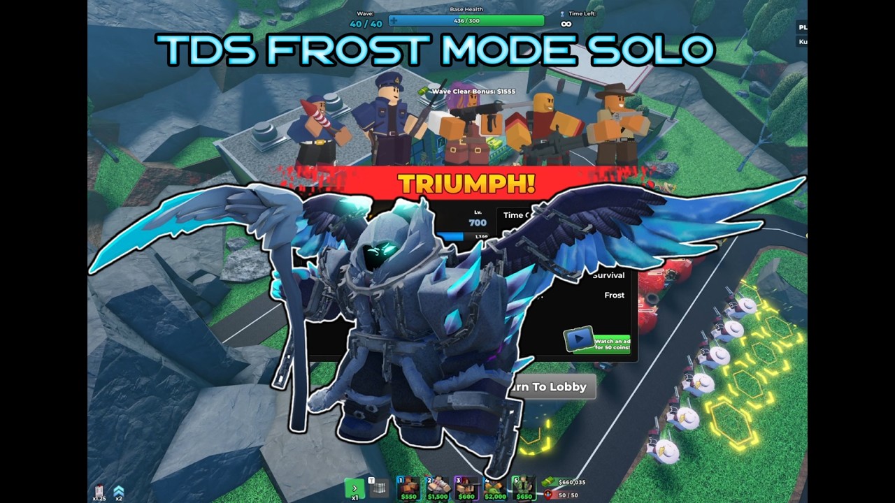 Frost Mode Solo Triumph | TDS Roblox