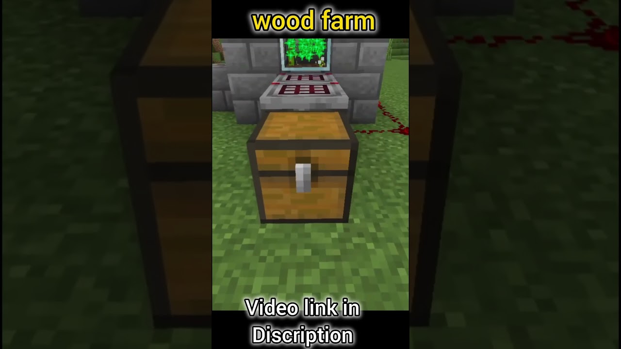 Minecraft: AUTOMATIC wood farm || wood farm tutorial [1.20+]