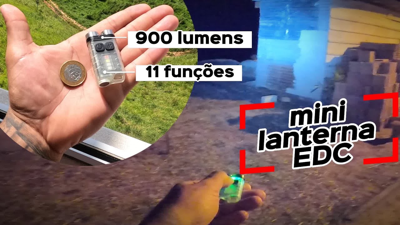 Mini lanterna boruit v3 - 900 lumens na palma da sua mão !