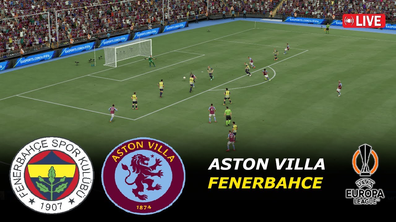 🔴Fenerbahce vs Aston Villa Live | Europa League 2025/26 | eFootball PES 21 Simulation