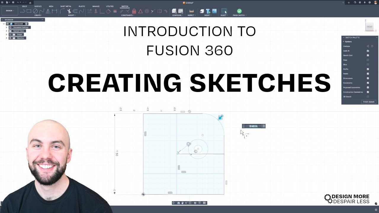 Introduction to Fusion 360: Creating Sketches