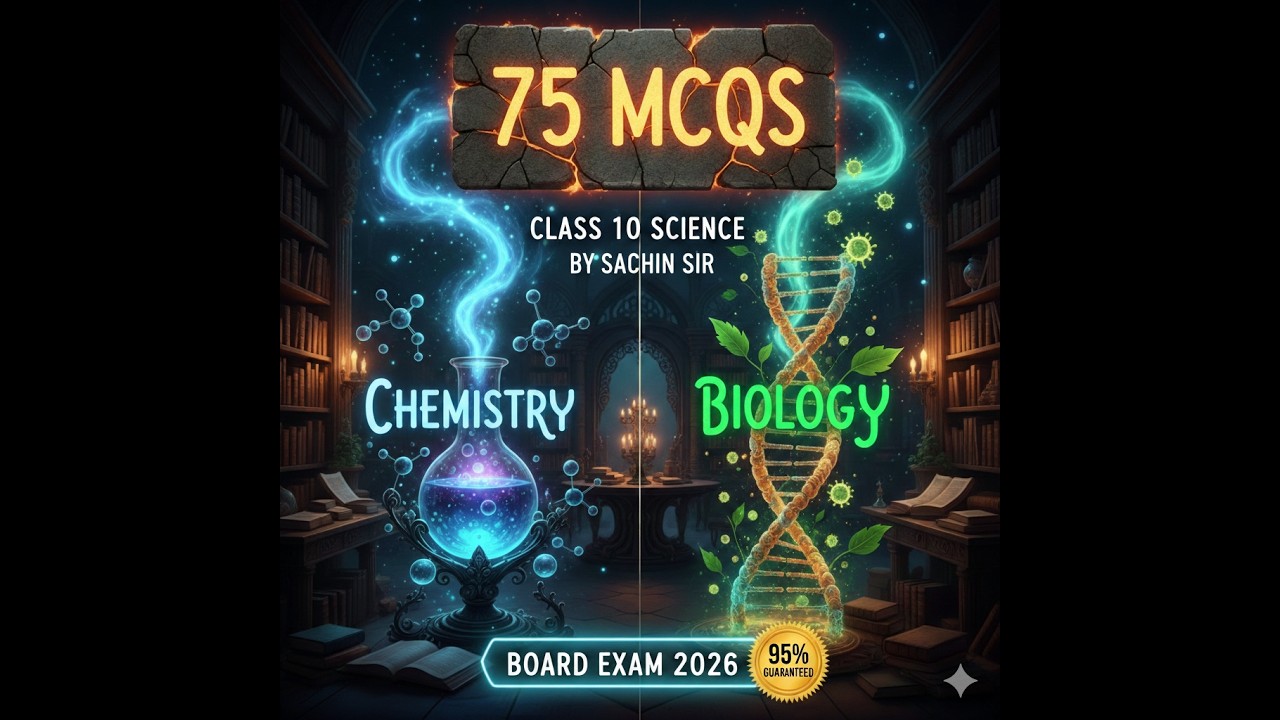 STOP! 🛑 Watch These 75 MCQs Before Your Class 10 Science Exam! (Chemistry & Bio)
