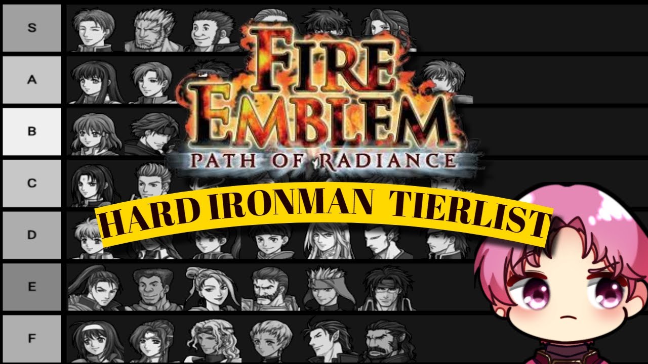 Path of Radiance Ironman-Oriented Subjective Tierlist