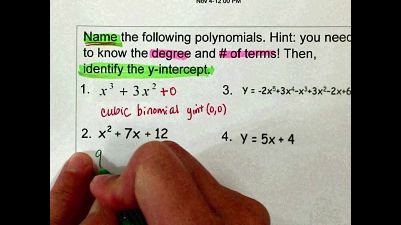 5 1 Name Add Subtract Polynomials