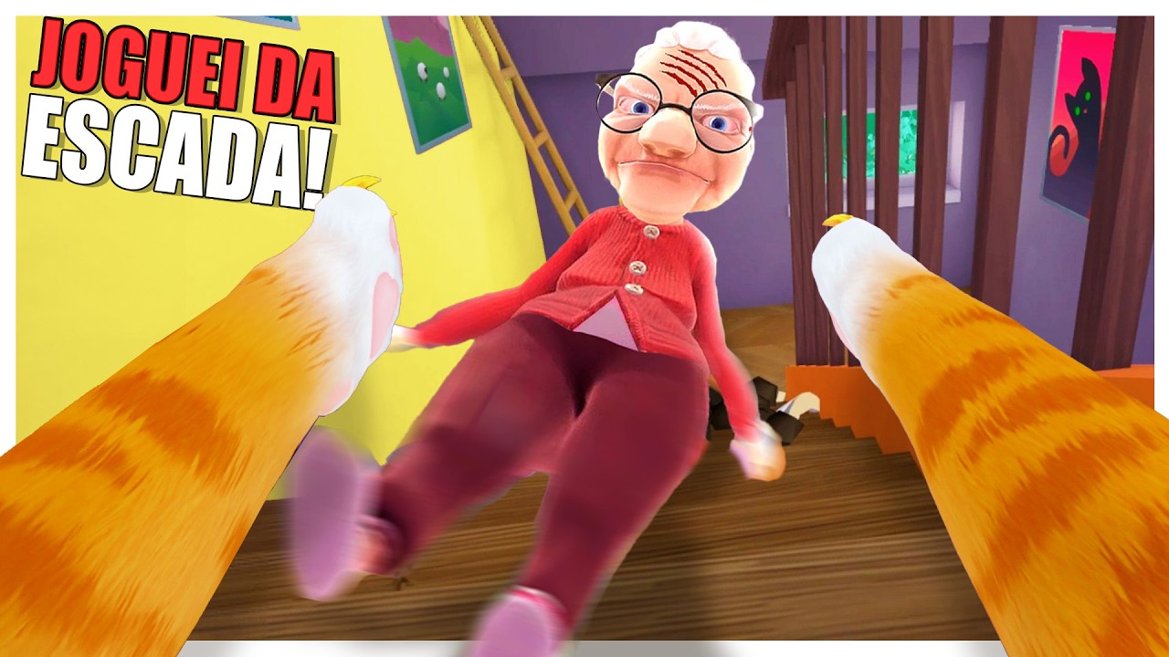 Fiz a Velha cair do SEGUNDO ANDAR, aprontando com a velha no I Am Cat VR