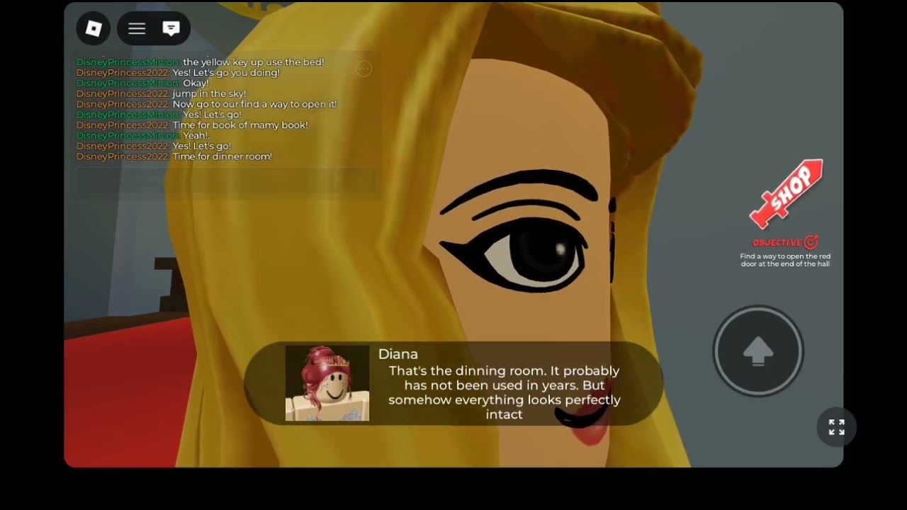 Disney Princess adventures in ROBLOX!  Episode  50 | Black and Link's escape from the castle 