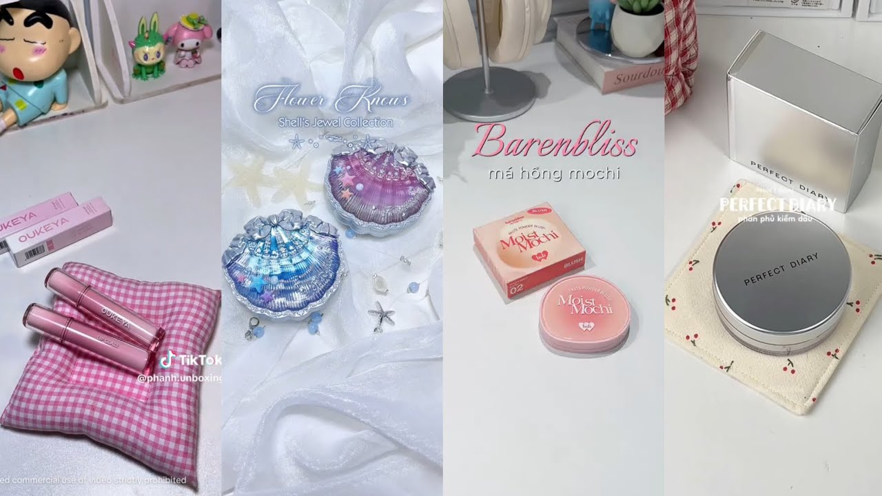 【Shopee Haul】Review đồ skincare, makeup: phấn má hồng, cushion, son dưỡng, phấn mắt...