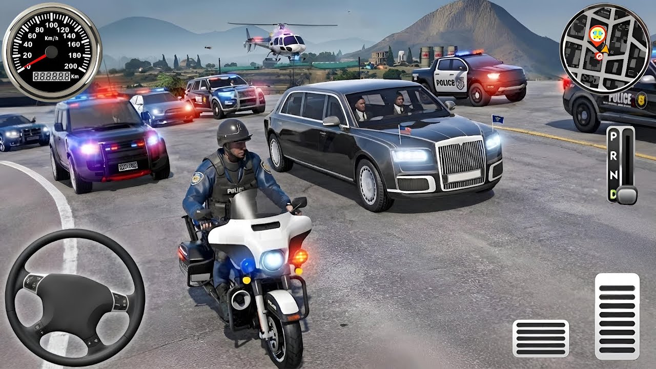 🚓 Police Car Chase Simulator 3D – Real City Cop Pursuit Gameplay (Android)