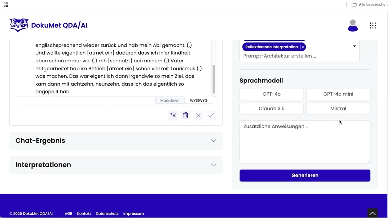 Kurzer Überblick über den KI-Interpreter
