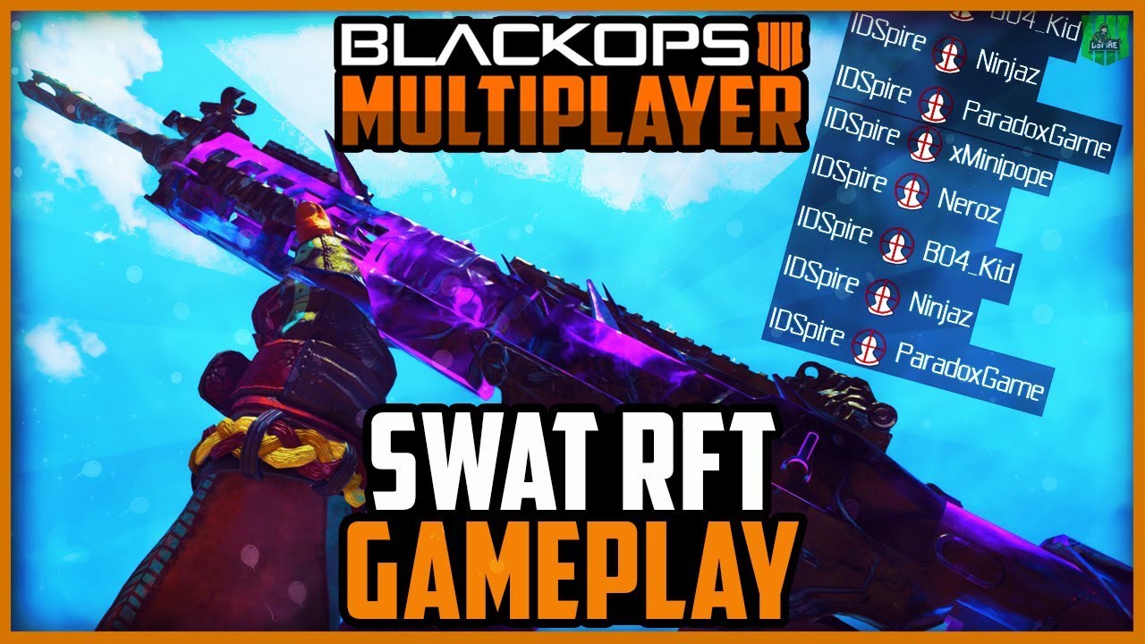 BLACK OPS 4 TIER 100 SWAT RFT ASSAULT RIFLE GAMEPLAY (DARK MATTER GAMEPLAY)