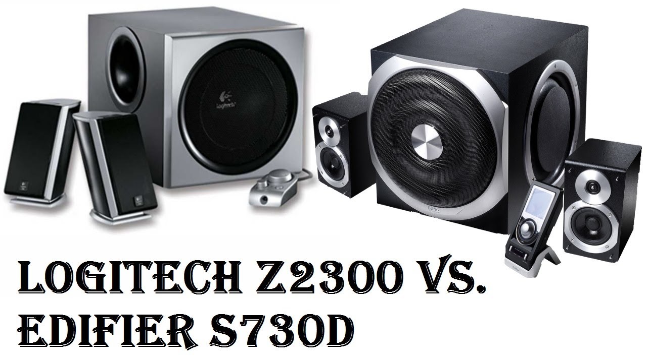 Vergleich von 2.1 Systemen: Logitech Z2300 vs. Edifier S730D  - Soundtest/Basstest in GERMAN!!!