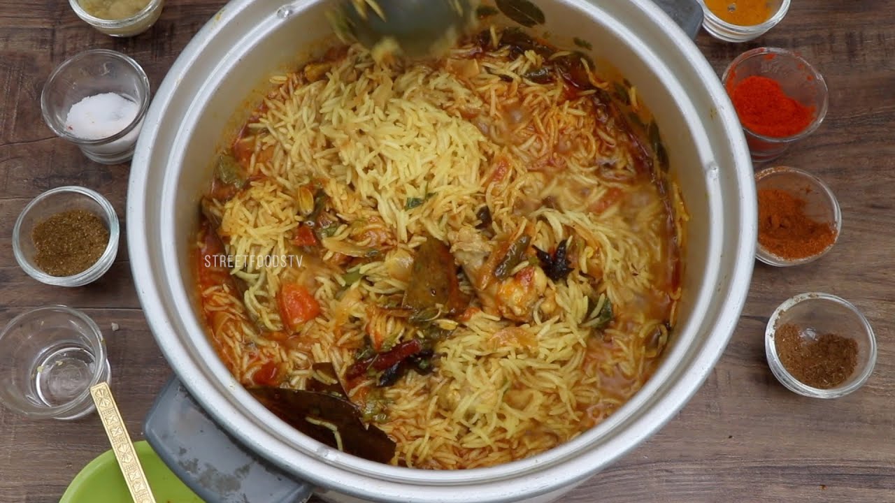 Yummy Rice Cooker Chicken Biryani Recipe | Street Food