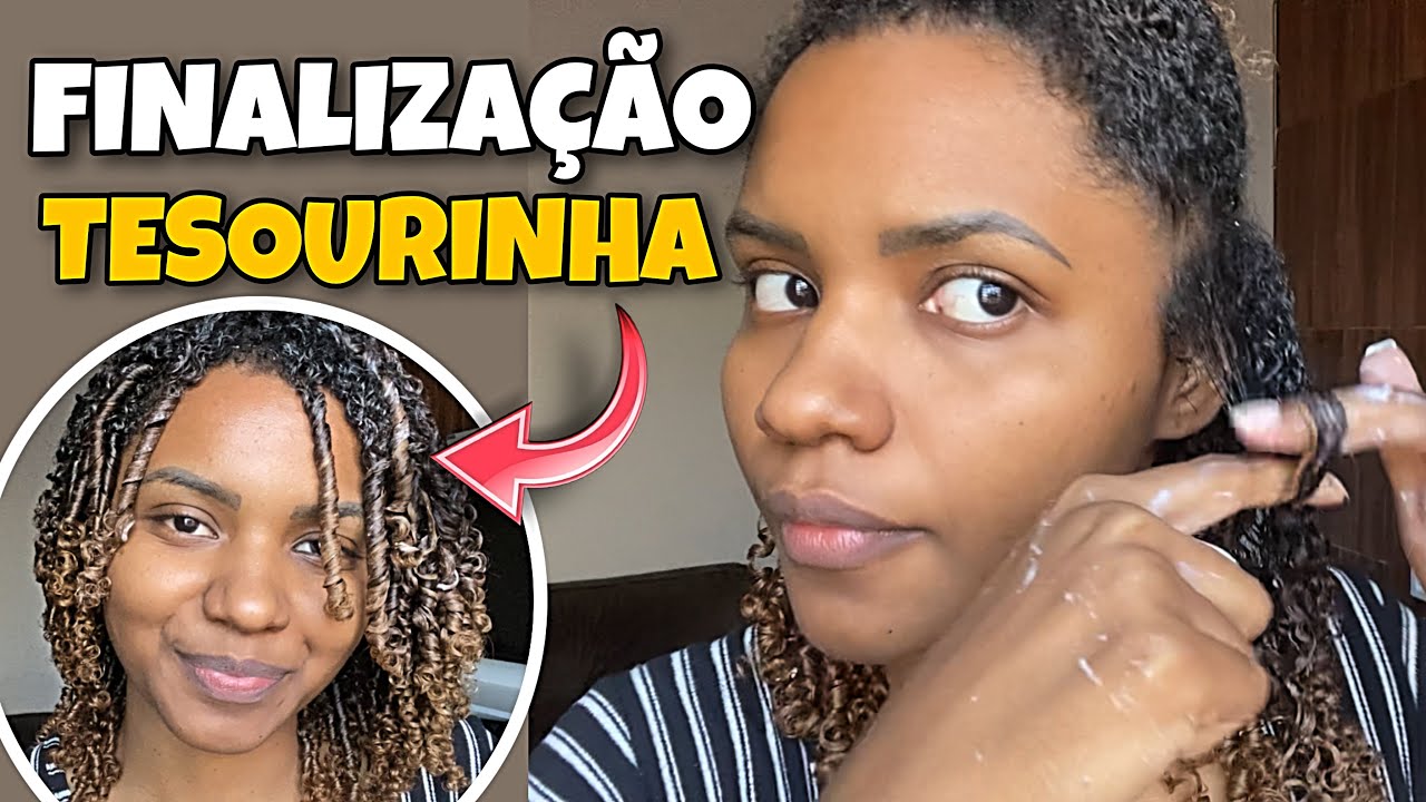 FINALIZAÇÃO TESOURINHA NO CABELO CRESPO
