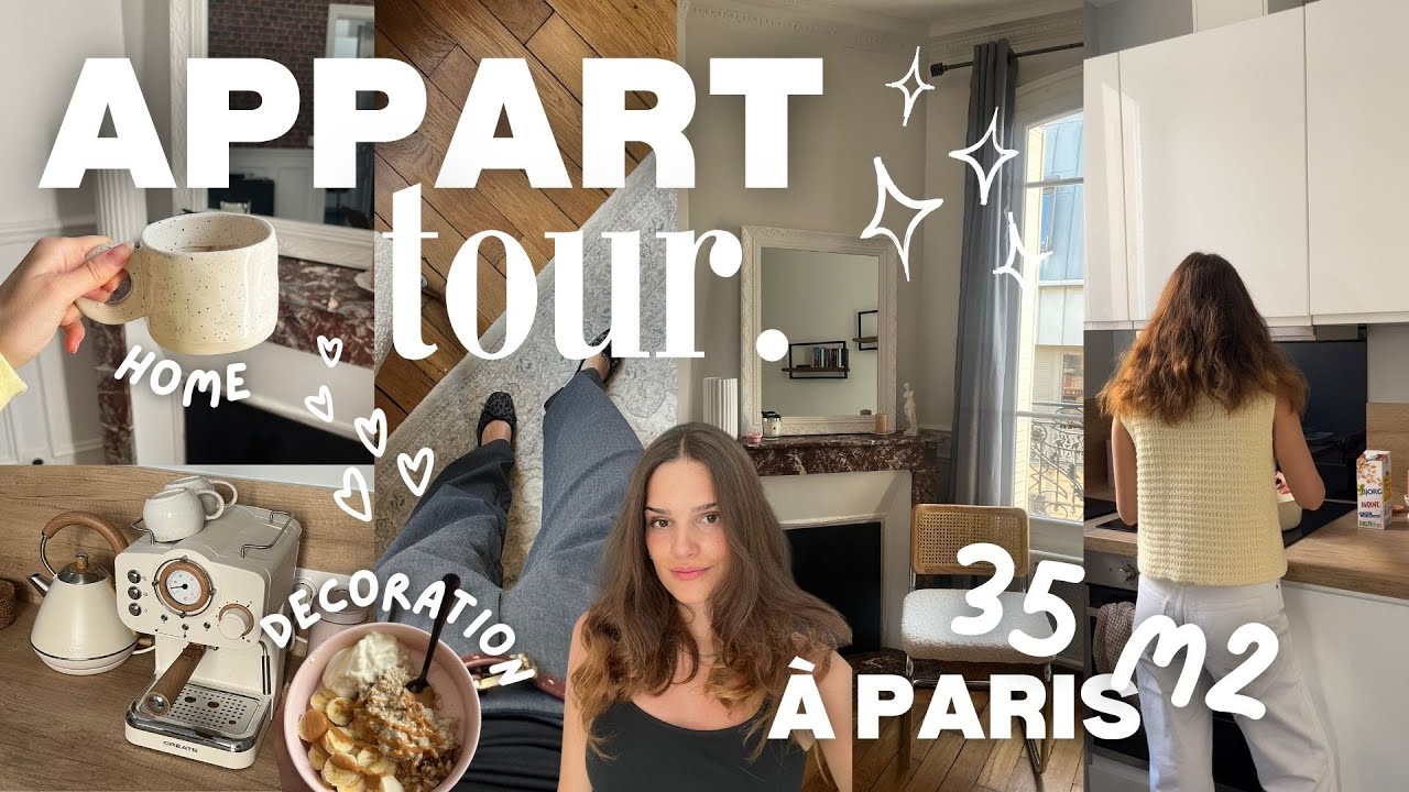 APPARTEMENT TOUR - 35m2 À PARIS 🔑 | comment j’ai trouvé l’appart de mes rêves & combien je paye ? ✨
