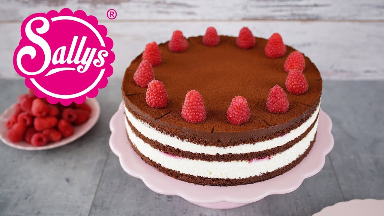 Himbeer-Schokoladentorte / Naked Cake / Sallys Welt