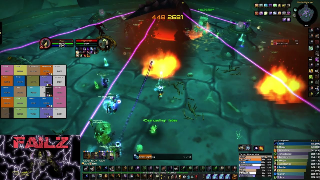 TBC Elemental Shaman POV 1.4k DPS 99% Parse Magtheridon
