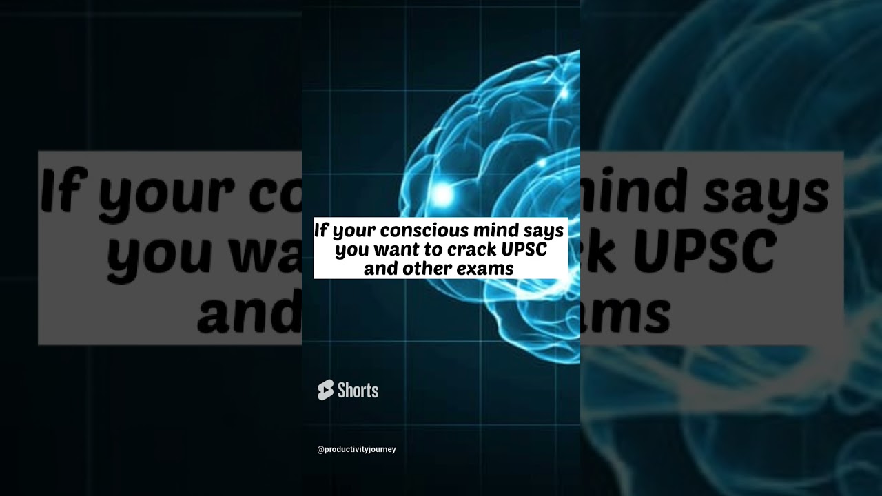 How cracking exams is a mind game #shorts shorts #subconsciousmind #crackexams