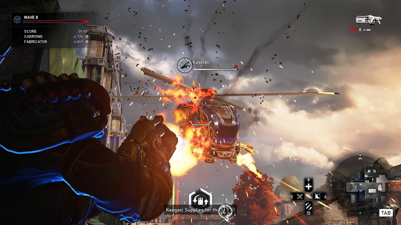 Gears 5 - Напряженное нападение двух игроков на карте Foundation (Опора/Тактик)