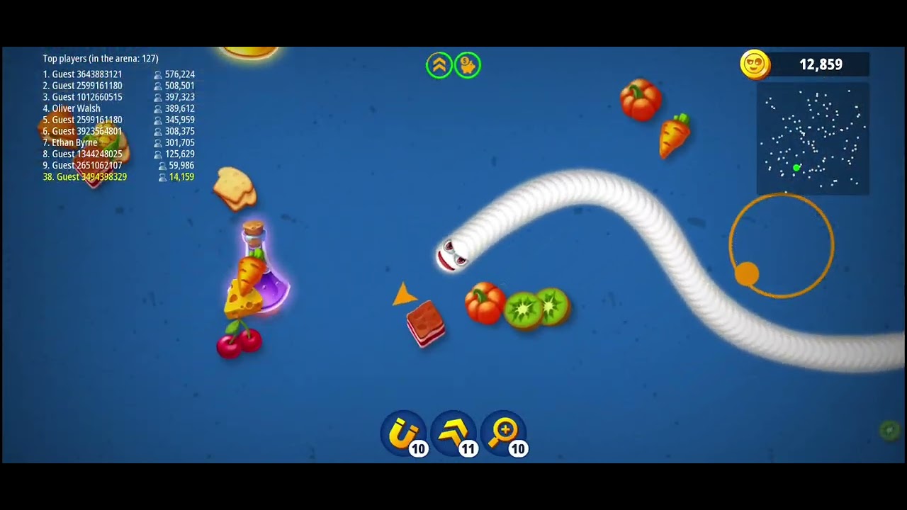 Wormzone mobile game