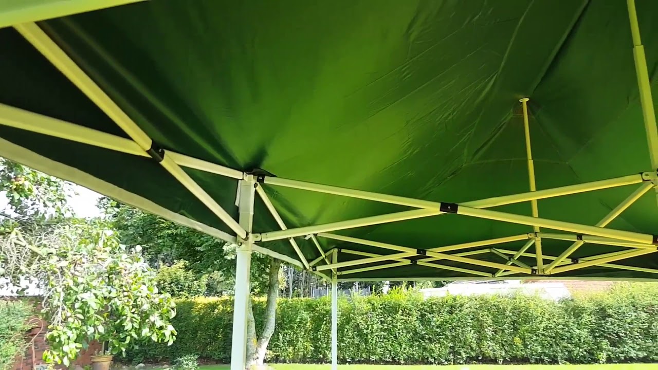 Gazebo 3 x 6 linea oro professionale telo 800D oxford spalmato pvc Ø 40 mm. Apertura veloce, rapida