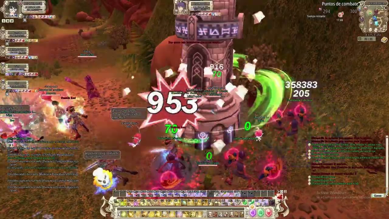 Grand Fantasia Origin | Hellfire + Whitesand Battlefield | Cleric 65 LightYagami